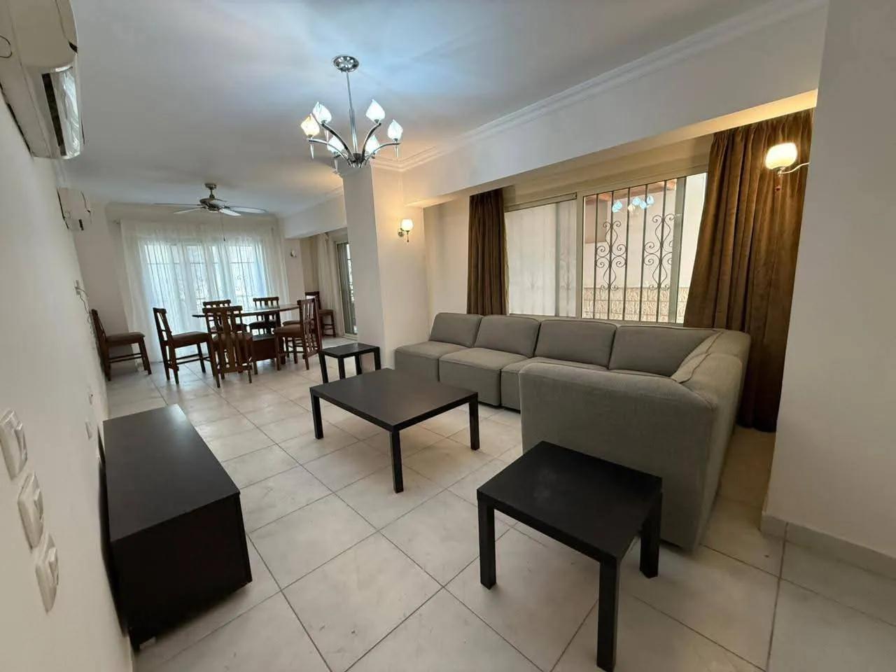 Furnished Ground Floor Duplex With Swimming Pool For Rent in Maadi Sarayat Cairo Egypt