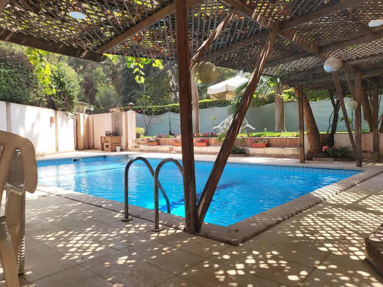 Amazing Furnished Apartment With Shared Swimming Pool For Rent in Sarayat Al Maadi Cairo Egypt