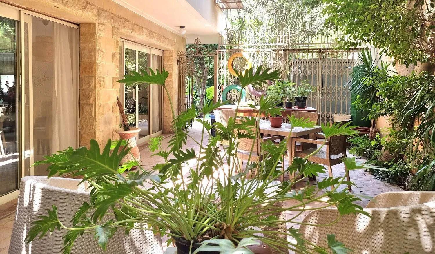 Modern Furnished Apartment With Garden and Private Entrance For Rent in Sarayat Al Maadi Cairo Egypt
