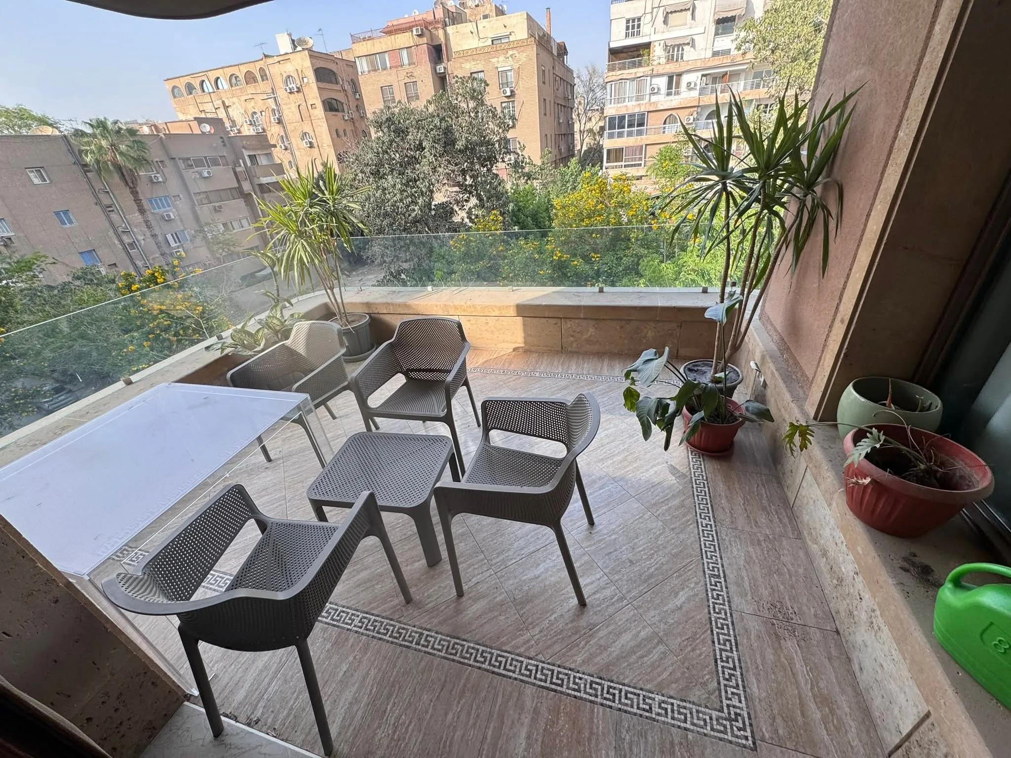 Modern Furnished Apartment With Shared Swimming Pools And Terrace For Rent in Maadi Sarayat Cairo Egypt