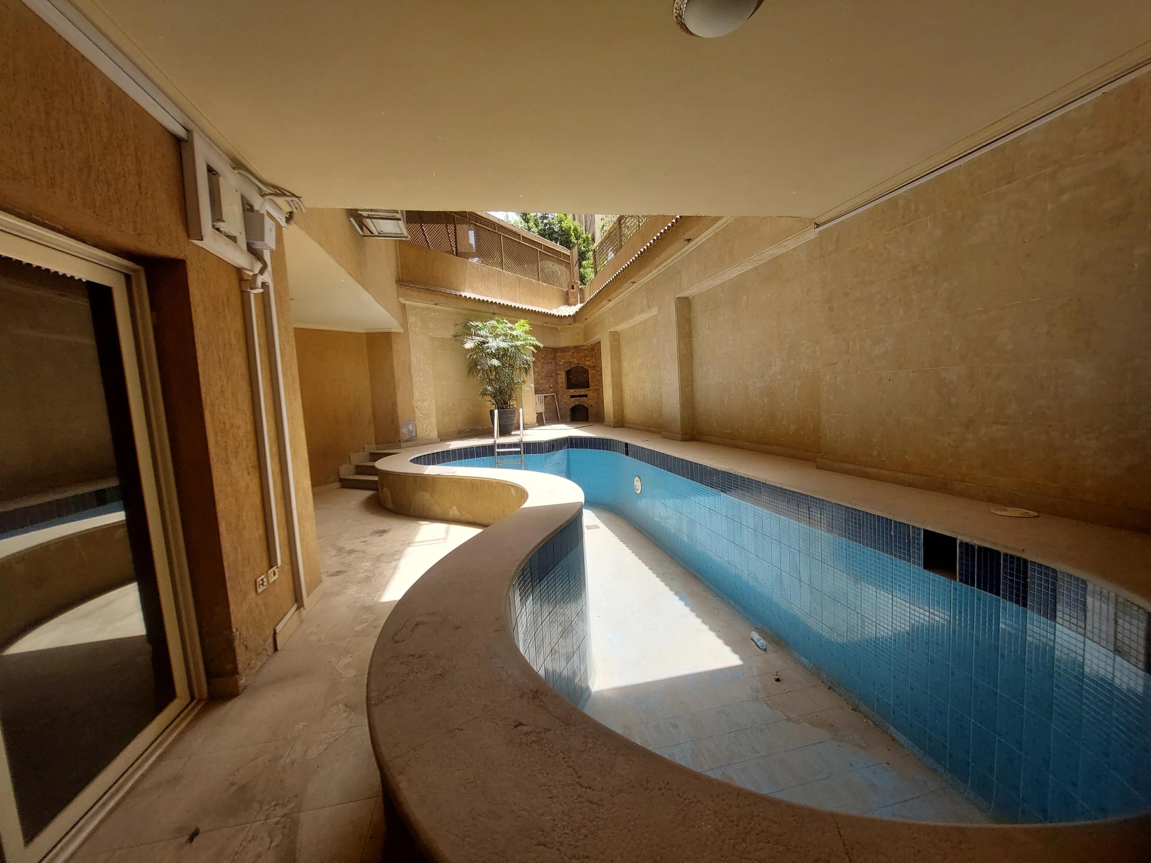 Ground Floor Duplex With Swimming Pool And Terrace For Rent in Sarayat El Maadi Cairo Egypt